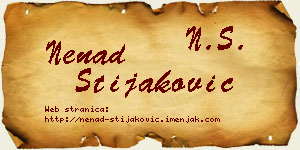 Nenad Stijaković vizit kartica